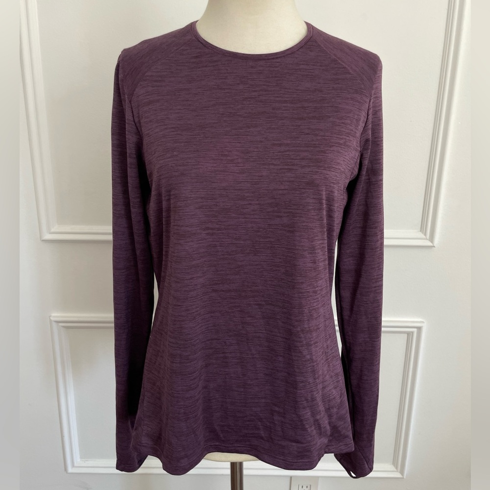 REI Co‑op Purple Heather Long Sleeve Performance Top – Women’s Small